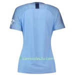 Camisolas de Futebol Manchester City Mulher Equipamento Principal 2018/19 Manga Curta